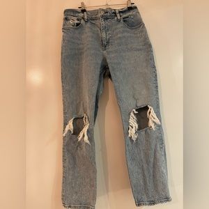 Abercrombie & Fitch 90s straight leg ultra high rise